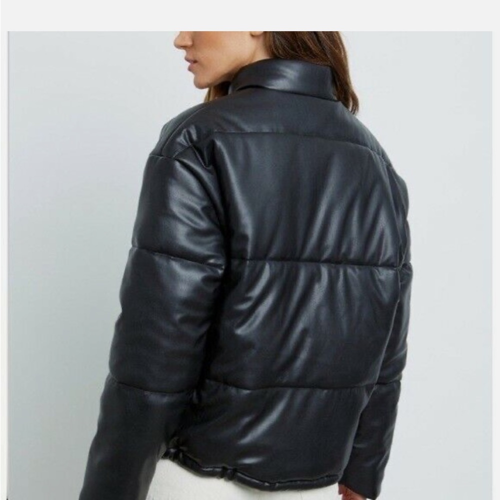NWT Rails Otto Faux Leather Jacket in Black - Picture 8 of 16